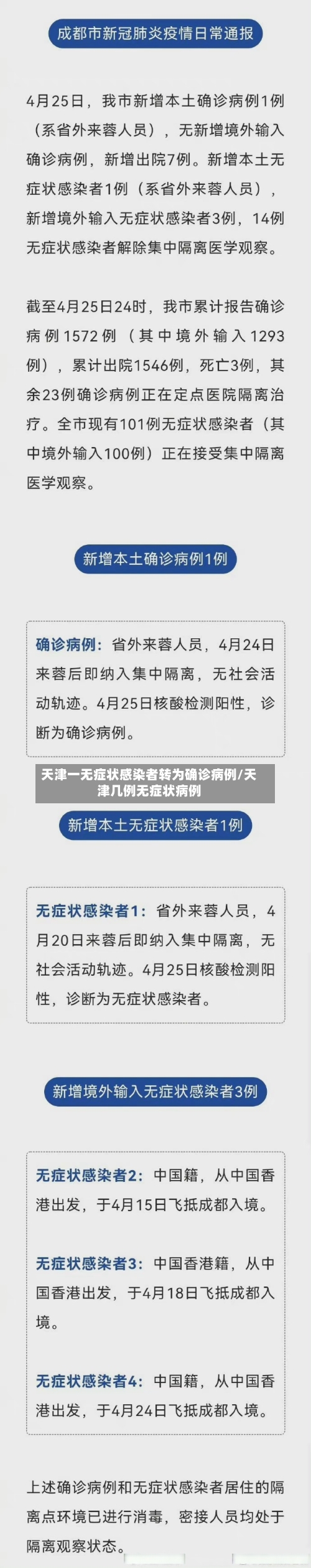 天津一无症状感染者转为确诊病例/天津几例无症状病例-第1张图片