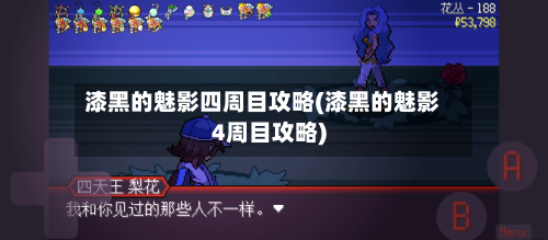 漆黑的魅影四周目攻略(漆黑的魅影4周目攻略)-第1张图片