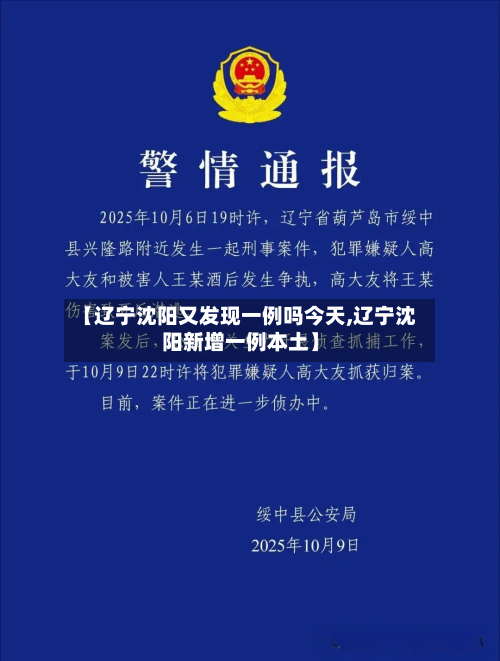 【辽宁沈阳又发现一例吗今天,辽宁沈阳新增一例本土】-第1张图片