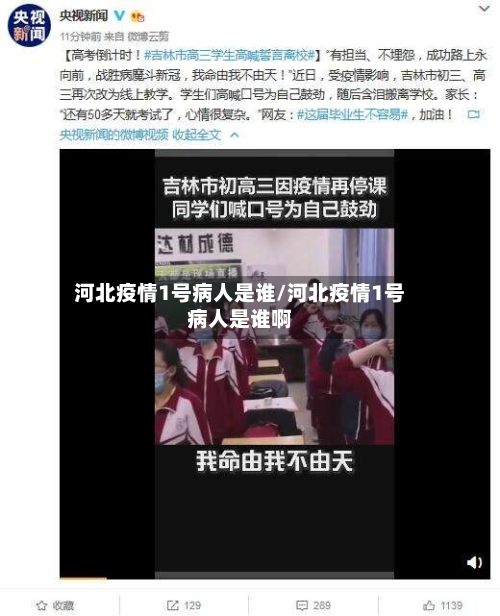 河北疫情1号病人是谁/河北疫情1号病人是谁啊-第1张图片