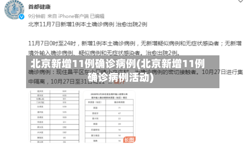 北京新增11例确诊病例(北京新增11例确诊病例活动)-第1张图片