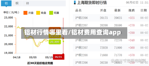 铝材行情哪里看/铝材费用查询app-第1张图片