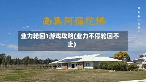业力轮回1游戏攻略(业力不停轮回不止)-第1张图片