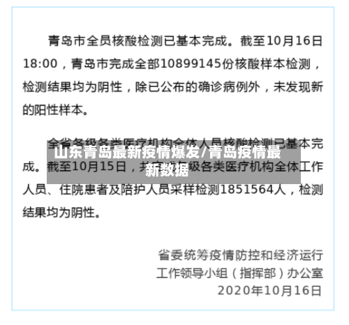 山东青岛最新疫情爆发/青岛疫情最新数据-第1张图片