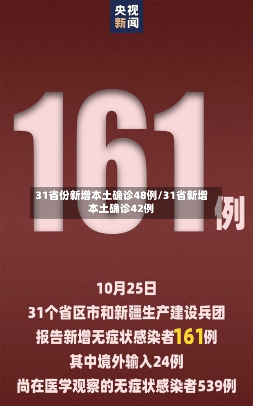 31省份新增本土确诊48例/31省新增本土确诊42例-第1张图片