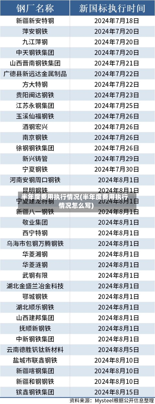半年度费用执行情况(半年度费用执行情况怎么写)-第1张图片