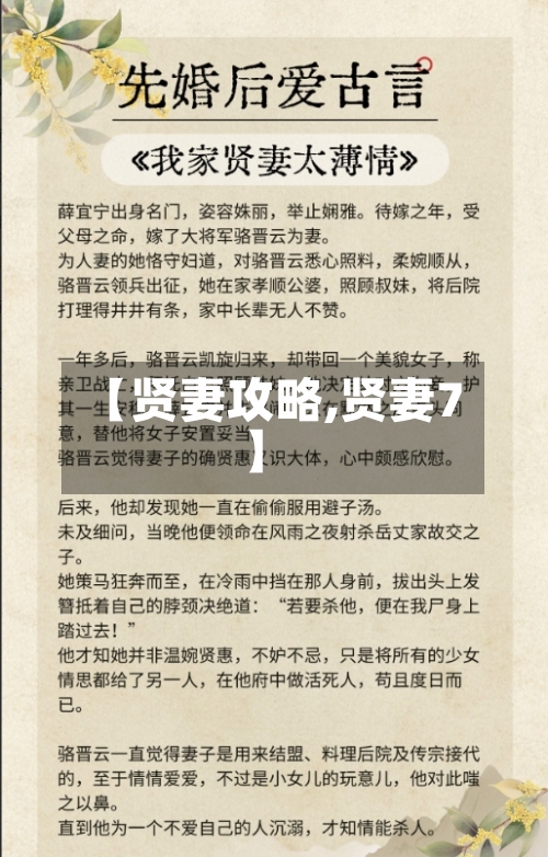 【贤妻攻略,贤妻7】-第1张图片