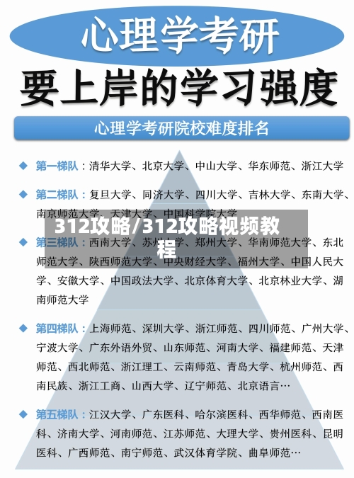 312攻略/312攻略视频教程-第1张图片