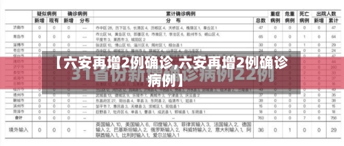 【六安再增2例确诊,六安再增2例确诊病例】-第1张图片