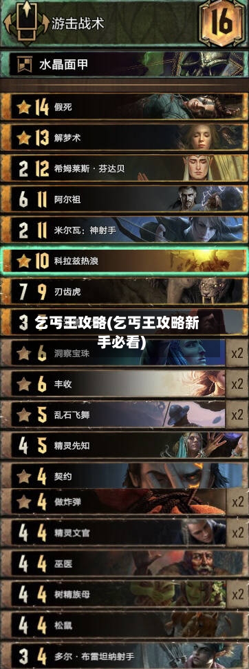 乞丐王攻略(乞丐王攻略新手必看)-第1张图片
