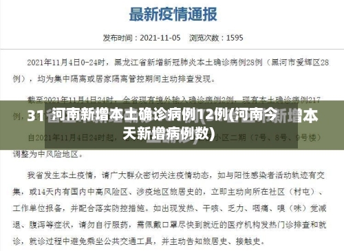 河南新增本土确诊病例12例(河南今天新增病例数)-第1张图片