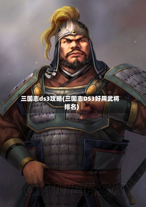三国志ds3攻略(三国志DS3好用武将排名)-第1张图片