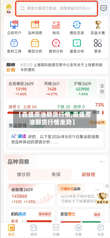 【嘉盛原油期货行情,嘉盛原油期货行情走势】-第1张图片