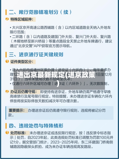 进出京最新规定(进京政策)-第2张图片