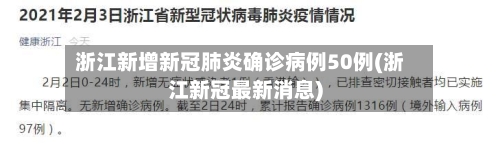 浙江新增新冠肺炎确诊病例50例(浙江新冠最新消息)-第1张图片
