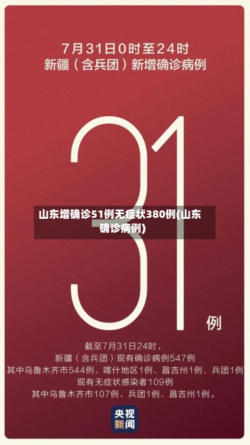 山东增确诊51例无症状380例(山东确诊病例)-第1张图片