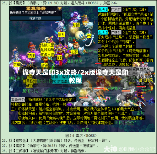 诡夺天罡印3x攻略/2x版诡夺天罡印教程