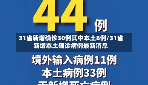 31省新增确诊30例其中本土8例/31省新增本土确诊病例最新消息-第2张图片