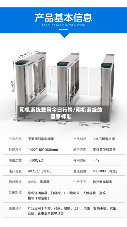 闸机系统费用今日行情/闸机系统的国家标准-第2张图片
