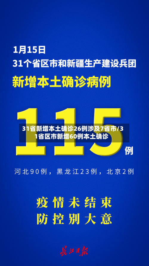 31省新增本土确诊26例涉及7省市/31省区市新增60例本土确诊
