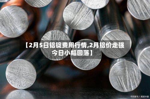 【2月5日铝锭费用行情,2月铝价走强今日小幅回落】-第1张图片