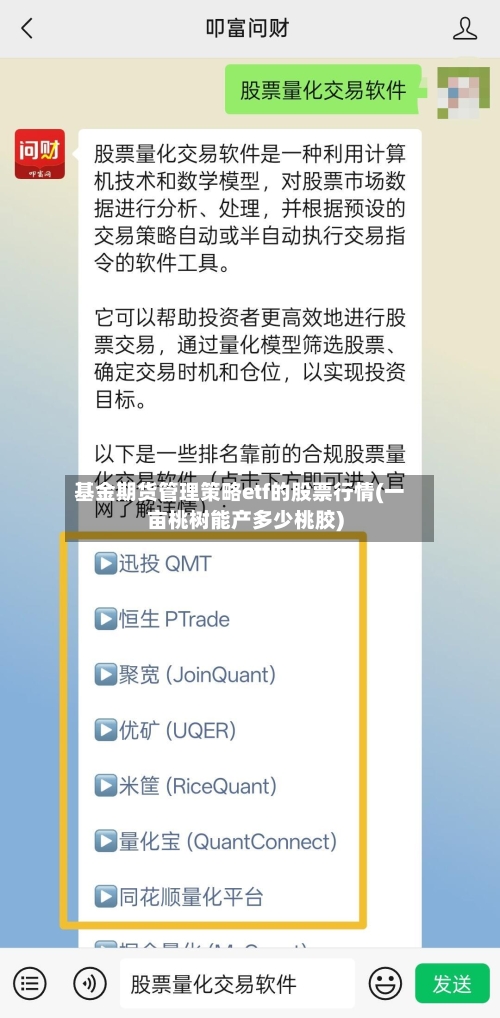 基金期货管理策略etf的股票行情(一亩桃树能产多少桃胶)-第1张图片