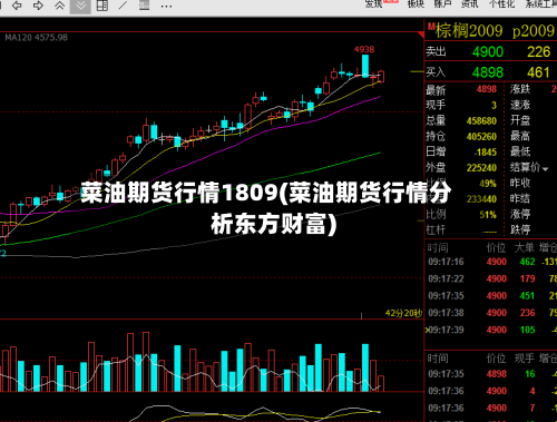菜油期货行情1809(菜油期货行情分析东方财富)